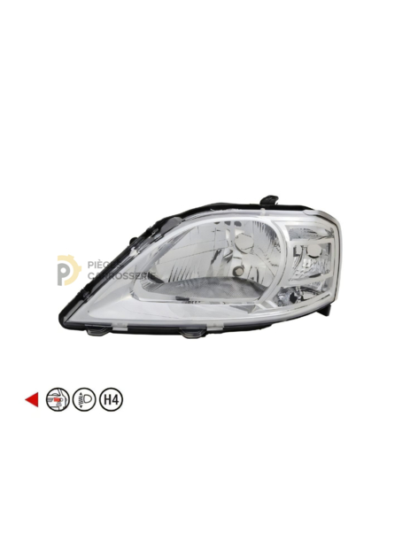 Lampe H4 réglable pour Dacia Logan I phase 2 (2008-2012)