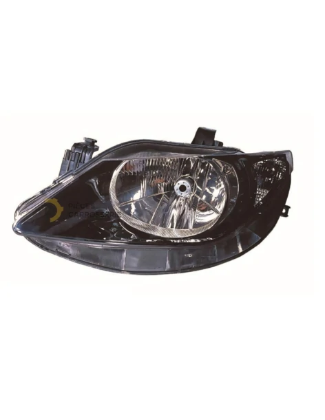 Lampe H4 pour SEAT IBIZA IV phase 1, fond noir, réglage électrique