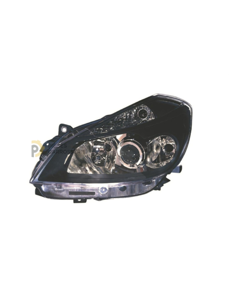 Projecteurs RENAULT CLIO III phase 1 H7/H1 - Électrique Noir