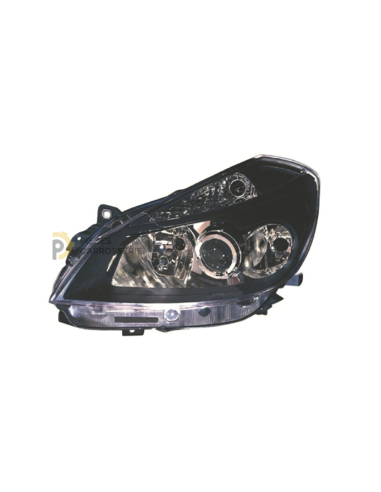 Projecteurs RENAULT CLIO III phase 1 H7/H1 - Électrique Noir