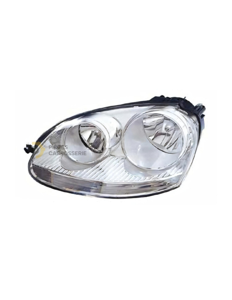 Phare H7 VOLKSWAGEN JETTA III 2005-2010 - Fond chrome réglable