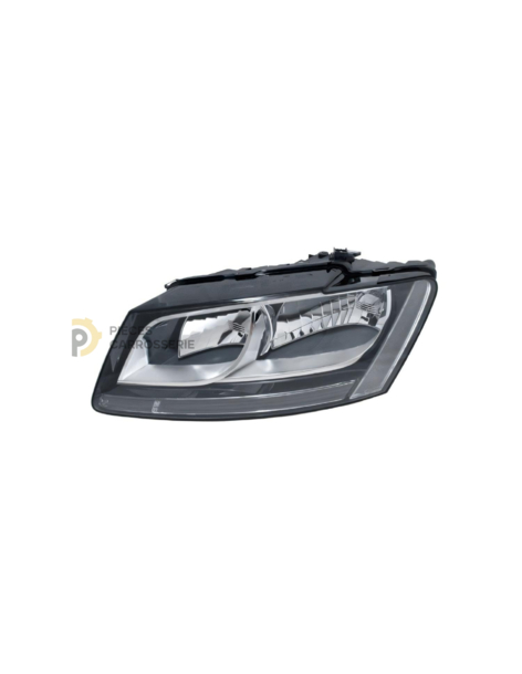 Phare AUDI Q5 I phase 1 H7 - Réglage électrique, Fond Noir