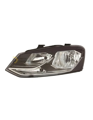 Phares H7 Volkswagen Polo V phase 2 - Fond noir, réglage élec