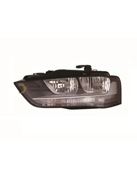 Kit de phares AUDI A4 IV (B8) Phase 2, H7, Fond Noir