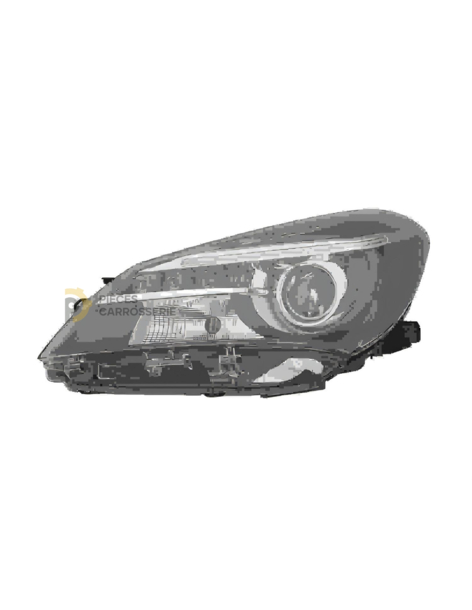 Lampe HIR2 Xénon pour TOYOTA YARIS III 2014-2017, fond noir