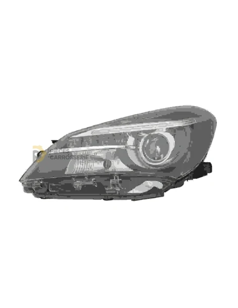Lampe HIR2 Xénon pour TOYOTA YARIS III 2014-2017, fond noir