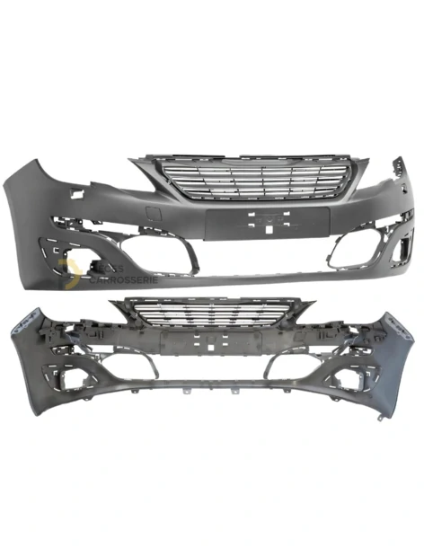 Pare-chocs PEUGEOT 308 II 2013-2017 à peindre, antibrouillards inclus