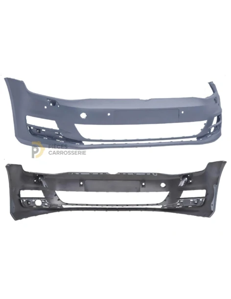 Pare-chocs VOLKSWAGEN GOLF 7 à peindre avec trous capteurs