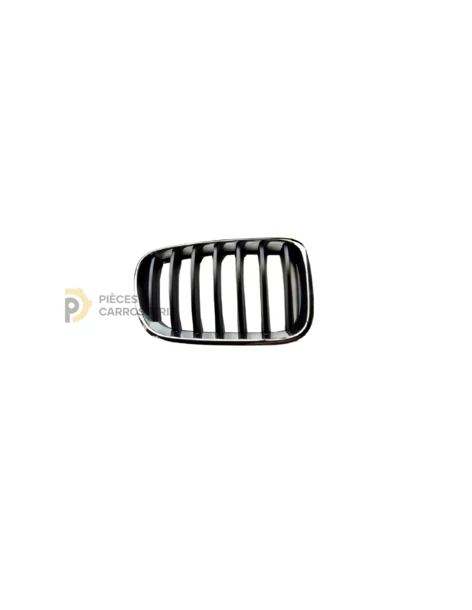 Grille de calandre droite BMW X3 II F25 - Chromée, lames noires