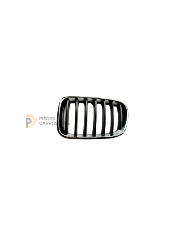 Grille de calandre gauche BMW X3 F25 2010-2014, chrome noir