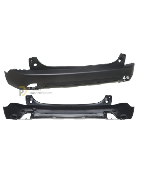 Pare-chocs arrière noir PEUGEOT 2008 I | Compatible tous modèles