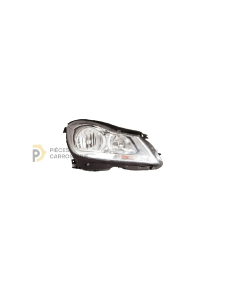 Phare droit électrique chromé H7 MERCEDES W204 Classe C