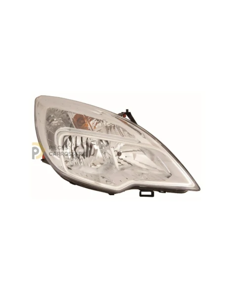 Phare droit H1+H7 Chrome pour OPEL MERIVA B (09/10-12/13)