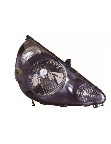 Phare droit H4 noir pour HONDA JAZZ I (01/2002-11/2008)