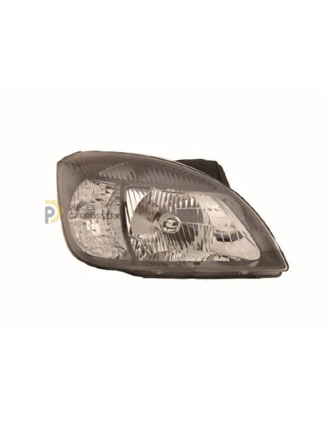 Phare droit H4 électrique noir KIA RIO II (2005-2011)