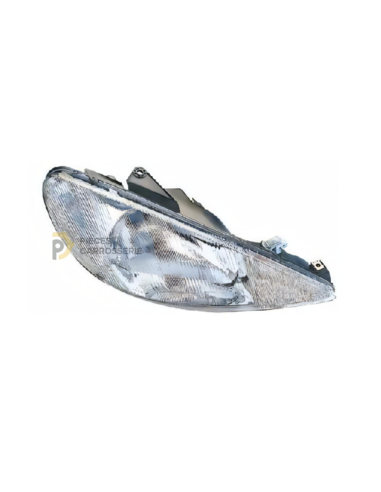 Phare droit H4 PEUGEOT 206 (1998-2009) avec réglage électrique