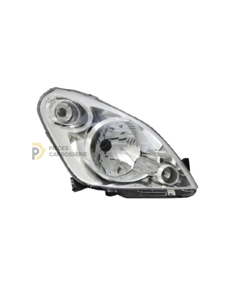 Phare droit H4 SUZUKI SPLASH 2008-2012, réglage électrique