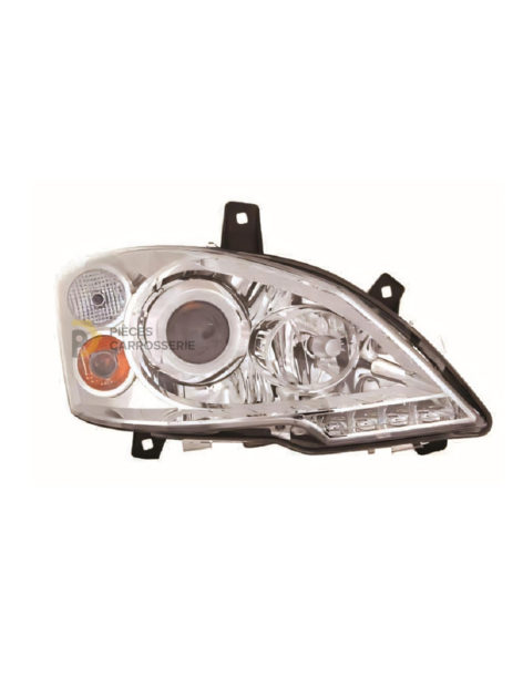 Phare droit H7+D1S+LED pour MERCEDES W639 VITO II-VIANO 2010-2014