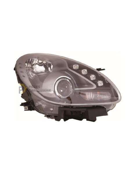 Phare droit H7+H1 Noir pour ALFA ROMEO GIULIETTA (10-16)