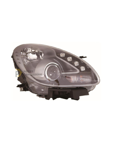 Phare droit H7+H1 Noir pour ALFA ROMEO GIULIETTA (10-16)