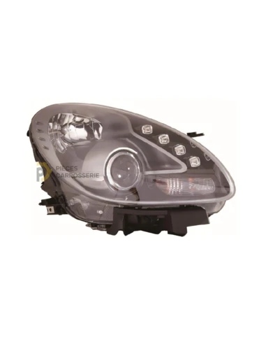 Phare droit H7+H1 Noir pour ALFA ROMEO GIULIETTA (10-16)