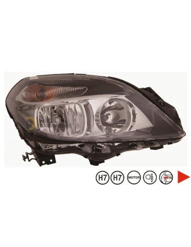 Phare droit H7+H7 pour MERCEDES W246 Classe B II 11/11-08/14