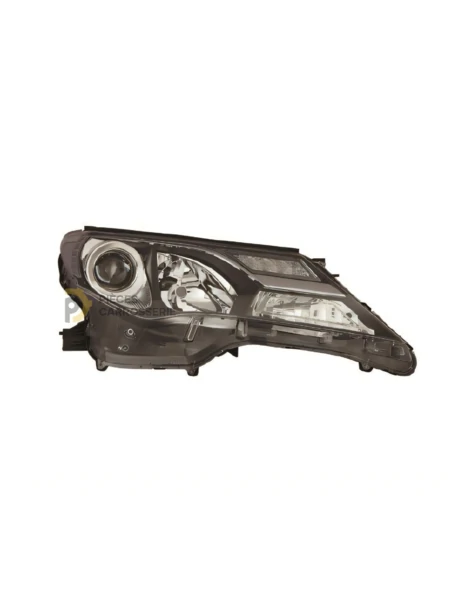 Phare droit HB3+LED Toyota RAV4 IV, électrique, fond noir