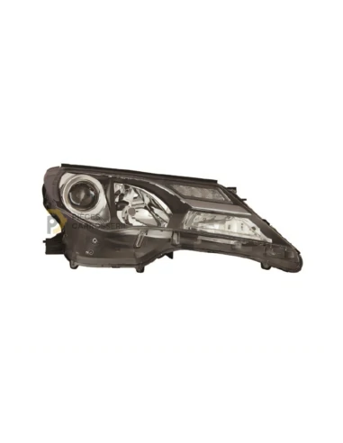 Phare droit HB3+LED Toyota RAV4 IV, électrique, fond noir