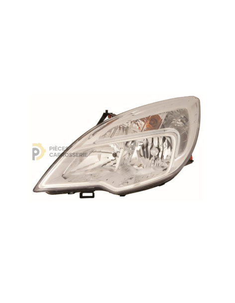 Phare gauche OPEL MERIVA B H1+H7 chrome, réglage électrique