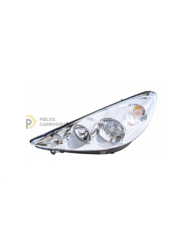 Phare gauche H1+H7 PEUGEOT 206 Plus 03/2009 - Éclairage optimal