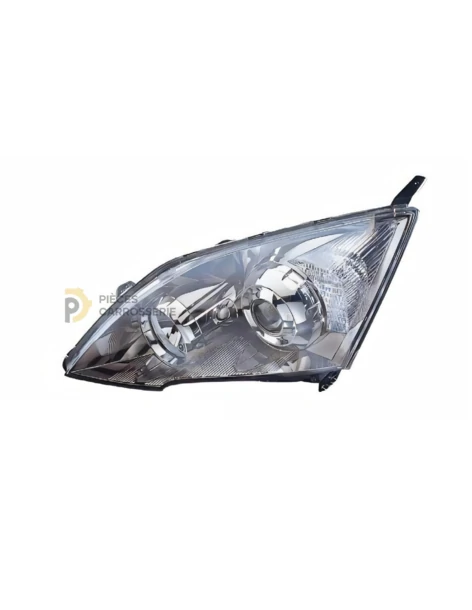 Phare gauche H1+HB3 Noir pour HONDA CR-V III (01/2007-02/2010)