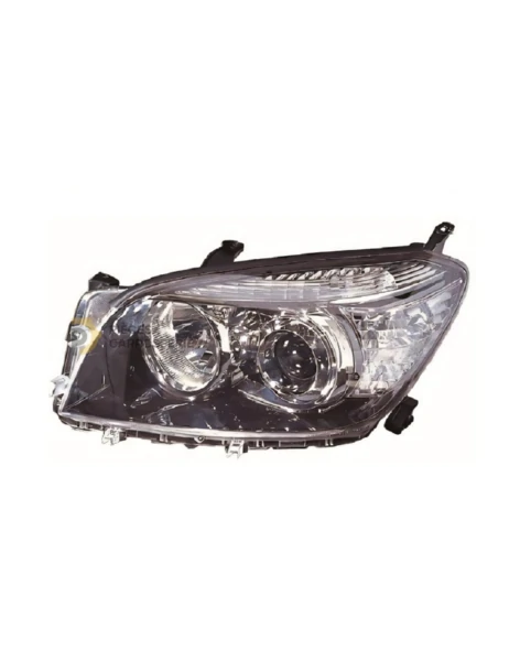 Phare gauche H11+HB3 Noir pour TOYOTA RAV 4 III (2006-2009)