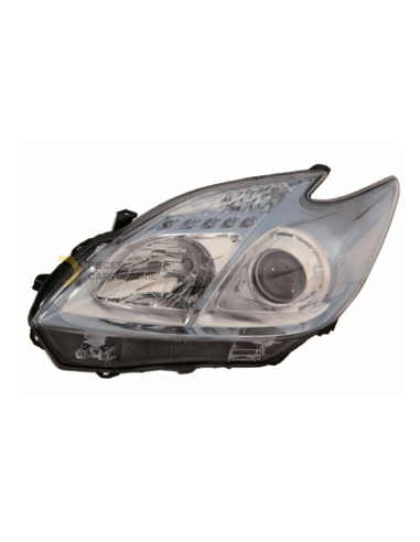 Phare gauche H11+HB3 pour Toyota Prius III (06/09-02/12)