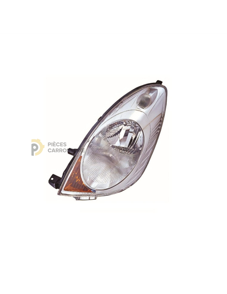 Phare gauche H4 pour Honda Jazz I (2002-2008) - Compatible