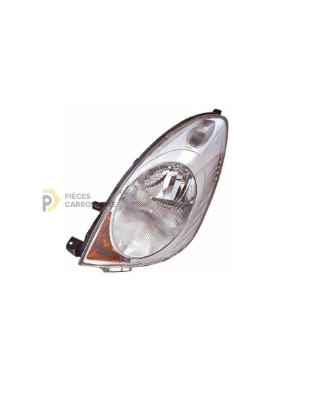 Phare gauche H4 pour Honda Jazz I (2002-2008) - Compatible