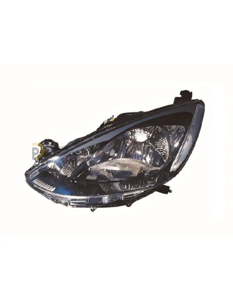 Phare gauche H4 noir MAZDA 2 I (09/2007-03/2011) avec moteur