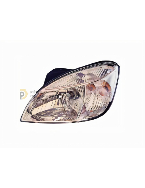 Phare gauche H4 électrique chrome pour KIA RIO II (05-11)