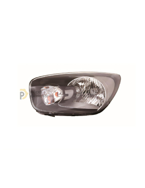 Phare H4 électrique KIA PICANTO II (11/2011-12/2015) Noir