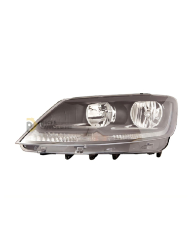 Phare gauche H7+H15 noir SEAT Alhambra II (2010+) 