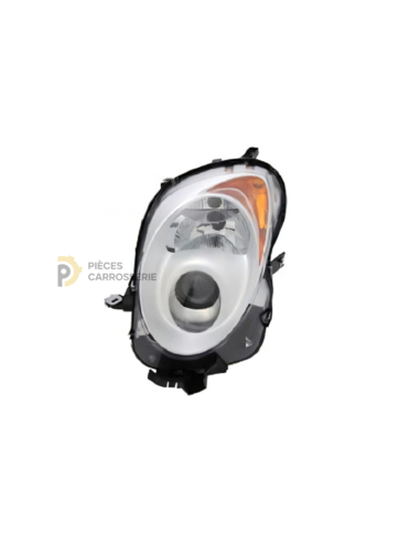Phare gauche H7+H7 Chrome pour ALFA ROMEO MITO 2008-2016