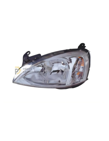 Phare gauche H7+H7 strié orange OPEL COMBO II 10/01-12/11