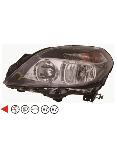 Phare gauche H7+H7 pour MERCEDES W246 Classe B II 11/11-08/14