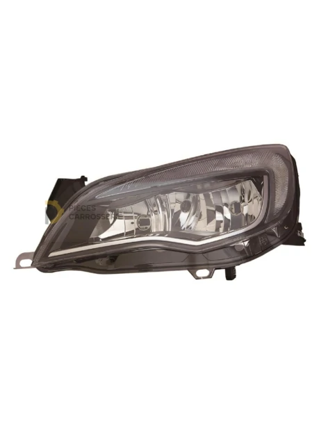 Phare gauche H7+H7 Diurne Noir-Chrome OPEL ASTRA J 5 portes