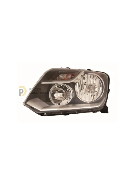 Phare gauche noir manuel pour Volkswagen Amarok jusqu'à 2012