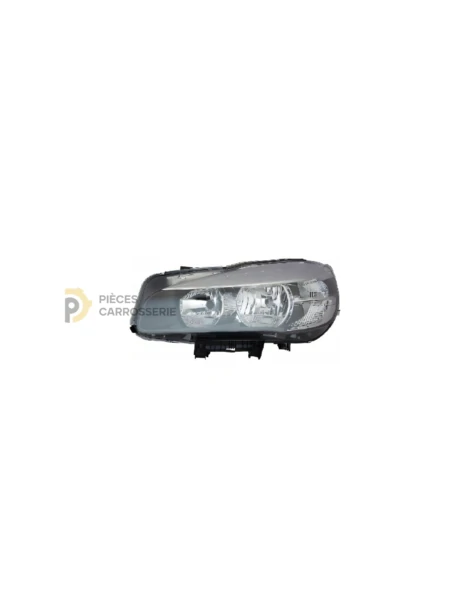 Phare gauche LED noir avec moteur H7, PY21W pour BMW F46/F45