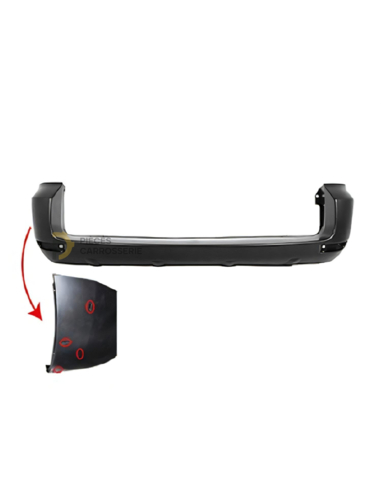 Pare-chocs arrière à peindre TOYOTA RAV 4 III (06-09)