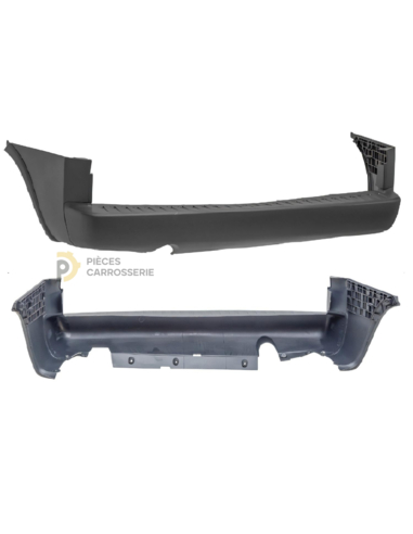 Pare-chocs arrière noir Cargo pour OPEL COMBO II (01-11)