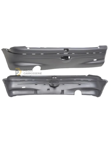 Pare-chocs arrière noir PEUGEOT 206 (09/98-02/09) sans bandeau