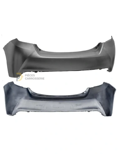 Pare-chocs arrière noir TOYOTA YARIS III 07/14-03/17 à apprêter