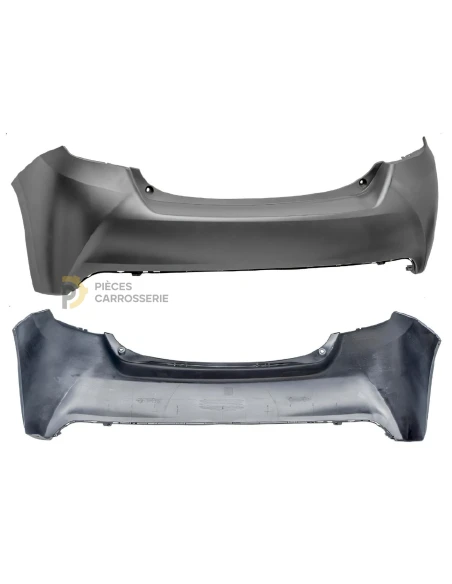 Pare-chocs arrière noir TOYOTA YARIS III 07/14-03/17 à apprêter